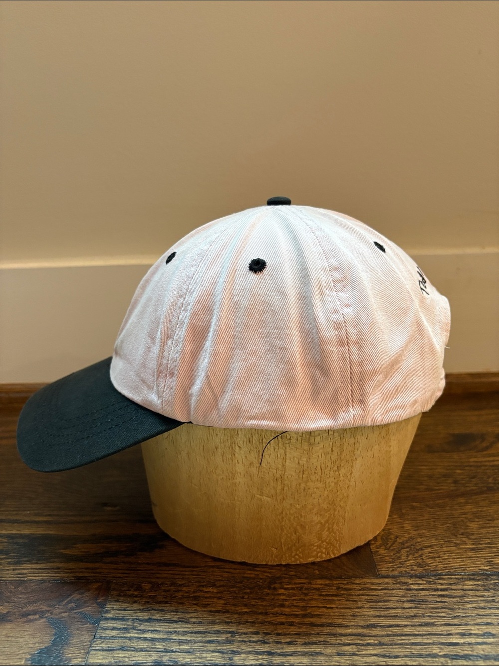 Teddy Fresh Baseball Cap Hat Pink Black Bear Embroidered OSFM - Picture 5 of 8